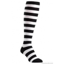 white and black knee high socks